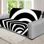 Black And White Optical Illusion Print Futon Protector