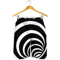 Black And White Optical Illusion Print Men's Shorts