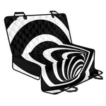 Black And White Optical Illusion Print Pet Car Back Seat Cover