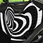 Black And White Optical Illusion Print Pet Car Back Seat Cover