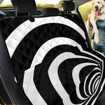 Black And White Optical Illusion Print Pet Car Back Seat Cover