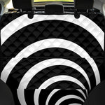 Black And White Optical Illusion Print Pet Car Back Seat Cover