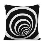 Black And White Optical Illusion Print Pillow Cover