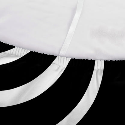 Black And White Optical Illusion Print Sofa Cover
