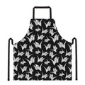 Black And White Origami Pattern Print Apron