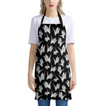 Black And White Origami Pattern Print Apron