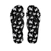 Black And White Origami Pattern Print Flip Flops