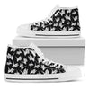 Black And White Origami Pattern Print White High Top Shoes