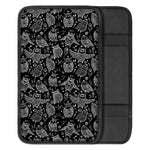 Black And White Owl Pattern Print Car Center Console Cover