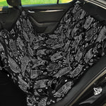 Black And White Owl Pattern Print Pet Car Back Seat Cover