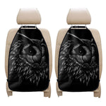 Black And White Owl Print Car Seat Organizers