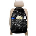 Black And White Owl Print Car Seat Organizers