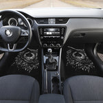 Black And White Owl Print Front Car Floor Mats