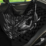 Black And White Owl Print Pet Car Back Seat Cover
