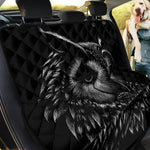 Black And White Owl Print Pet Car Back Seat Cover