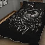 Black And White Owl Print Quilt Bed Set