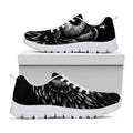 Black And White Owl Print White Running Shoes