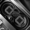 Black And White Paisley Bandana Print Car Coasters