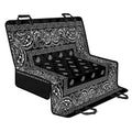 Black And White Paisley Bandana Print Pet Car Back Seat Cover