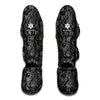 Black And White Paisley Pattern Print Muay Thai Shin Guard