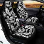 Black And White Palm Leaves Print Universal Fit Car Seat Covers