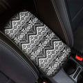 Black And White Navajo Print Car Center Console Cover