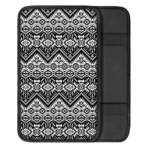 Black And White Pendleton Navajo Print Car Center Console Cover