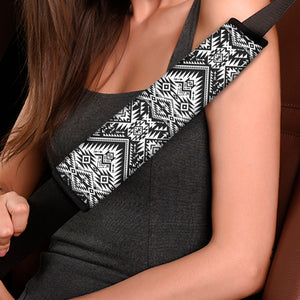 Black And White Pendleton Navajo Print Car Seat Belt Covers