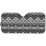 Black And White Pendleton Navajo Print Car Sun Shade