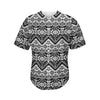 Black And White Pendleton Navajo Print Men's Baseball Jersey