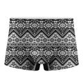 Black And White Navajo Print Men's Boxer Briefs
