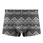 Black And White Pendleton Navajo Print Men's Boxer Briefs