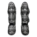 Black And White Pendleton Navajo Print Muay Thai Shin Guard