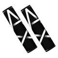 Black And White Pentagram Symbol Print Car Seat Belt Covers