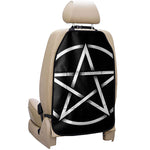 Black And White Pentagram Symbol Print Car Seat Organizers