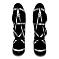 Black And White Pentagram Symbol Print Muay Thai Shin Guards