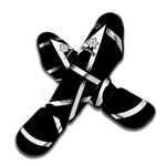 Black And White Pentagram Symbol Print Muay Thai Shin Guard