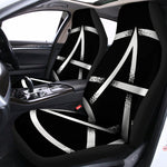 Black And White Pentagram Symbol Print Universal Fit Car Seat Covers