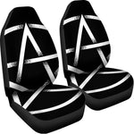 Black And White Pentagram Symbol Print Universal Fit Car Seat Covers