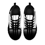 Black And White Piano Keyboard Print Black Sneakers