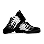Black And White Piano Keyboard Print Black Sneakers