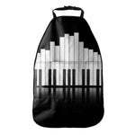 Black And White Piano Keyboard Print Car Seat Organizers