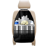 Black And White Piano Keyboard Print Car Seat Organizers