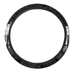 Black And White Piano Keyboard Print Car Steering Wheel Cover