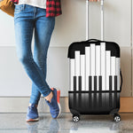 Black And White Piano Keyboard Print Luggage Cover