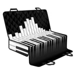 Black And White Piano Keyboard Print Pet Car Back Seat Cover