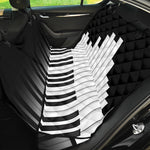 Black And White Piano Keyboard Print Pet Car Back Seat Cover
