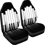 Black And White Piano Keyboard Print Universal Fit Car Seat Covers