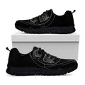 Black And White Pisces Sign Print Black Running Shoes
