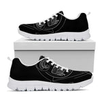 Black And White Pisces Sign Print White Sneakers